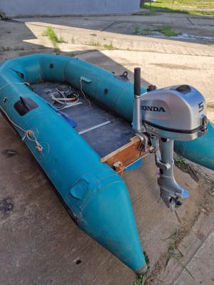 Barcă pneumatică rusească karaidel cu motor Honda 5 cai  - imagine 3