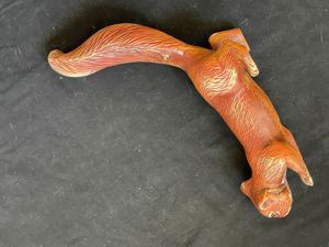 Veverita maro ceramica decoratiune de gradina   casa exterior   interior - imagine 2