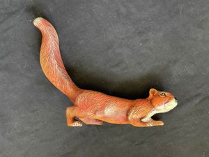 Veverita maro ceramica decoratiune de gradina   casa exterior   interior - imagine 9