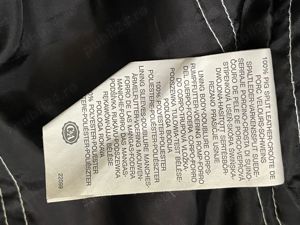 Jacheta vintage barbati piele naturala alba neagra geaca moto biker Clockhouse - imagine 9