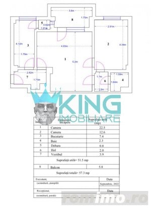 Romana, Magheru | 2 Camere | Centrala Bloc | Metrou 1 minut | Balcon