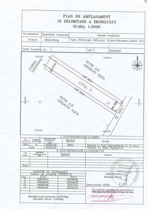 Vanzare Teren intravilan 16.500mp, deschidere 66.72ml, Dobroesti,Ilfov, construibil rezidential - imagine 2