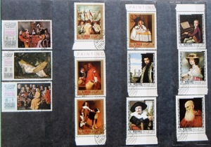 Timbre obliterate (ștampilate) - lot nr. 6 - pictură  A - imagine 2