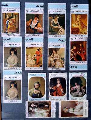 Timbre obliterate (ștampilate) - lot nr. 6 - pictură  A - imagine 4