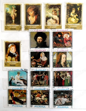 Timbre obliterate (ștampilate) - lot nr. 7 - pictură B