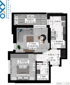 Rahova-Oxy Residence, 2 Camere 58 mp mega discount - imagine 10