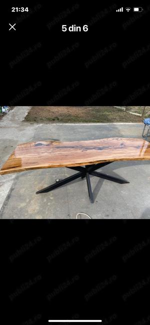 Producator vindem mese STEJAR masiv - imagine 2