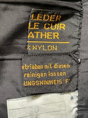 Pantaloni motor negri barbati piele protectii solduri genunchi Moto Line - imagine 10