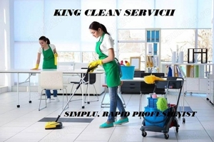 KING CLEAN SERVICII.Angajeaza urgent agentii de curatenie barbati si femei.