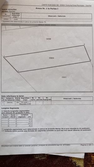 Teren Intravilan OSORHEI 21 ARI (2100 mp) - imagine 3