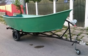 Barca fibra 4 m cu peridoc inmatriculat si motor electric - imagine 2