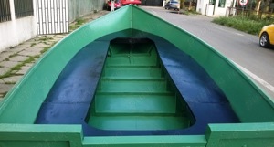 Barca fibra 4 m cu peridoc inmatriculat si motor electric - imagine 3