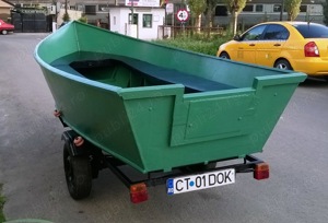 Barca fibra 4 m cu peridoc inmatriculat si motor electric - imagine 6