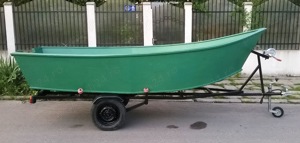 Barca fibra 4 m cu peridoc inmatriculat si motor electric - imagine 4