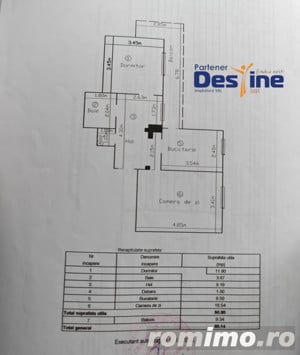 Apartament 2 camere 60,14 mp - zona BAZA 3 - imagine 12