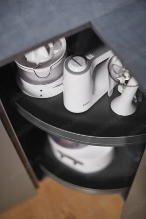 Vând carusel unitate de colț Kesseböhmer, model REVO 90 , design ARENA style (crom) - imagine 3