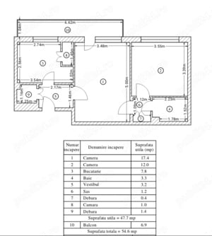 Apartament 2 camere Constantin Brâncoveanu  - imagine 2