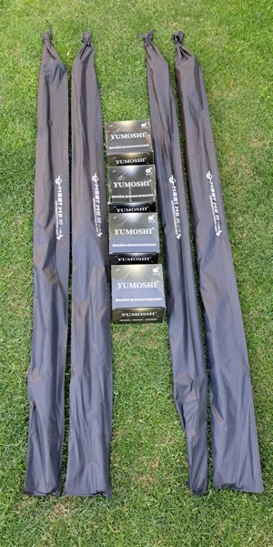 Set 4 Lansete 3,90m, 3,75 LBS + 4 Mulinete tambur 10.000  - imagine 2