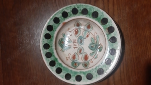 farfurie pictata si datata