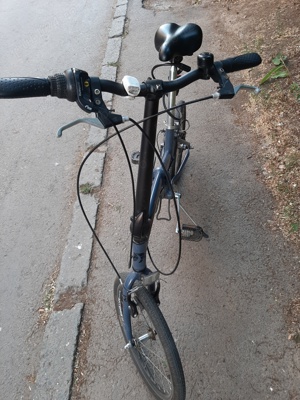 Bicicleta de calitate, Made in Romania, cadru aluminiu, pliabila, aproape noua, schimbator Shimano - imagine 3