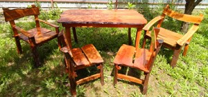 Set masă și scaune de grădină (c165 c166)