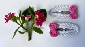 Set agrafe crosetate cu fundita