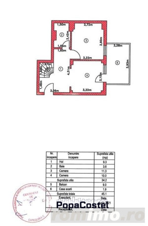 Corbeanca Petresti penthouse 5 camere et. 2+3/3 la cheie, loc parcare - imagine 14