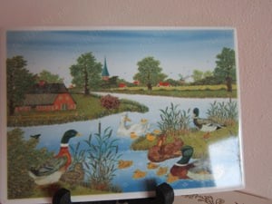 rar Villeroy & Boch Carte Postala din portelan vintage fabricata in Germania