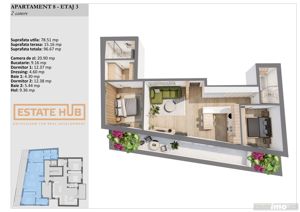 Apartamente premium 2 camere standarde NZEB zona centrala - imagine 12