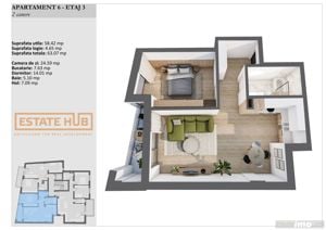 Apartamente premium 2 camere standarde NZEB zona centrala - imagine 9