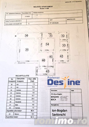 Apartament 4 camere DECOMANDA MOBILAT UTILAT 2 BĂI 92 MP CUG - BAZEI - imagine 18