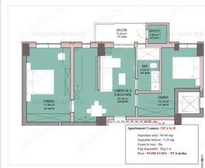 Comision 0 direct propietar, apartamente noi, cu 2 si 3 camere - imagine 7