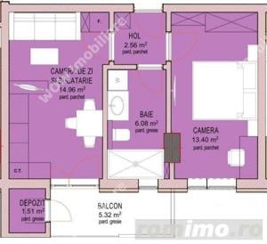 Apartament 2 camere etaj 1 39 mp utili balcon la cheie Doamna Stanca - imagine 2