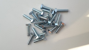 100 bucati surub cu cap hexagonal din otel-carbon, placat cu zinc, M10x40 mm - imagine 2