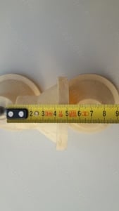 Picior mobilier conic, culoare bej, inaltime aprox. 50 mm, surub M10