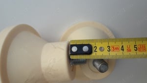 Picior mobilier conic, culoare bej, inaltime aprox. 50 mm, surub M10 - imagine 3