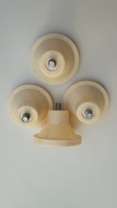 Picior mobilier conic, culoare bej, inaltime aprox. 50 mm, surub M10 - imagine 4