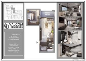 Valcom Residence Bartolomeu, Apartament Studio, terasa 6.42mp,  Comision 0% - imagine 6