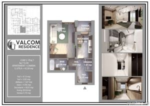 Valcom Residence Bartolomeu,Garsoniera, terasa 3.10mp,  Comision 0% - imagine 6