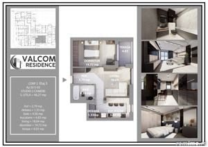 Valcom Residence Bartolomeu, Apartament Tip Studio, terasa 4.03mp,  Comision 0% - imagine 6