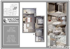 Valcom Residence Bartolomeu, Studio, terasa 6.59mp,  Comision 0% - imagine 6