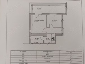 Apartament cu 2 camere  terasa de 19 mp Giroc - imagine 9