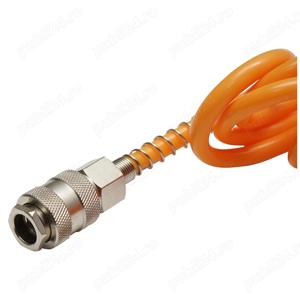 Furtun compresor 10 metri spiralat cu cuple rapide universale - imagine 3