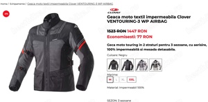 Geaca moto Clover Ventouring 3 Nepurtata - imagine 8