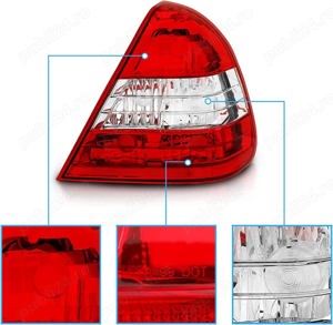 Stop stopuri triple Mercedes W202 C Class rosu clar NOU - imagine 3