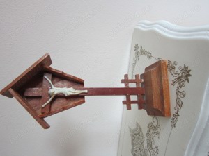 cadou rar Troita mica din lemn lucrata manual 1967 Bozen Tirol