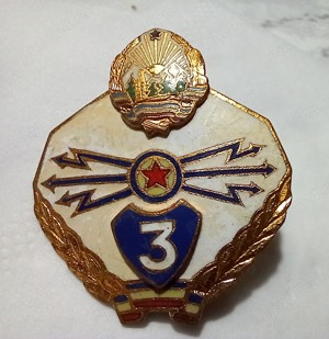 insignă specialist transmisiuni cls.III, R.S.R., stare bună