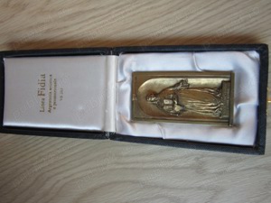 cadou rar sculptura bronz Sfanta María Soledad colectie 1960