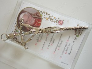 cadou rar Cruce Crucifix papal Papa Benedict Vatican 2005 made Italy
