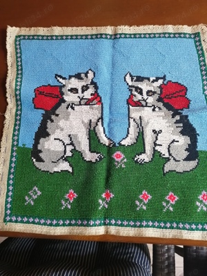 Vand tablou lucrat manual, pe etamina - imagine 2